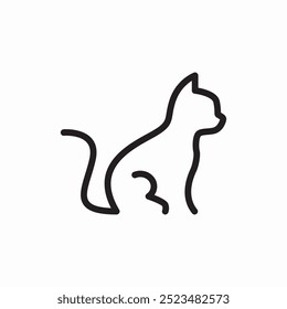 cat pet icon sign vector