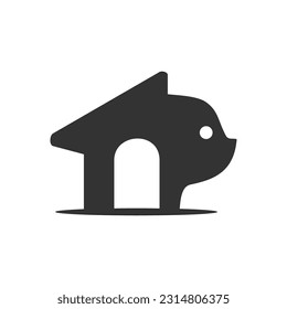 cat pet logo template. Icon Illustration Brand Identity. Isolated and flat illustration. Vector graphic