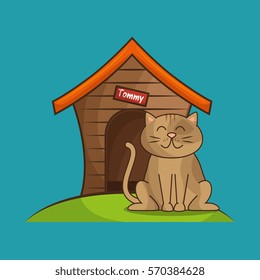 cat pet shop icon