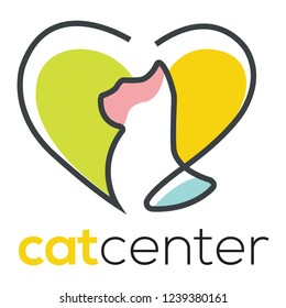 Cat Pet Shop Logo
