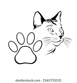 cat pet vector design, recommendation for those of you who own a cat shop, also for those of you who are cat lovers.