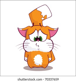 Cat picture. Vector