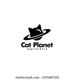 logotipo de cat planet, para petshop, nombre de tienda o marca comercial