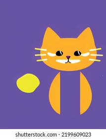Cat playing with ball at home