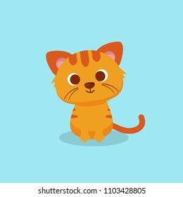 Cat Poses Cartoon Illustration