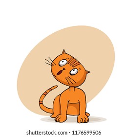 cat, print, hand drawing