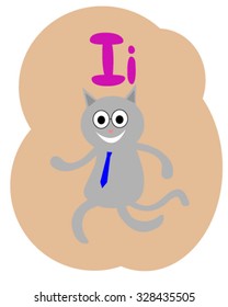 Cat professor alphabet I