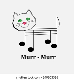 Cat purr. 