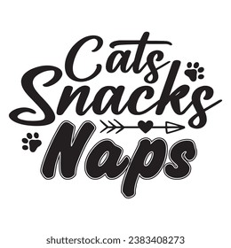 Diseño tipográfico de citas de gato 
para camisetas, tarjetas, cuadros, bolsas, tazas, pegatinas, gafas, estuches de teléfono, impresión, etc.