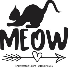 Cat Quotes SVG T-Shirt Design