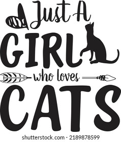 Cat Quotes SVG T-Shirt Design