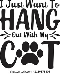 Cat Quotes SVG T-Shirt Design