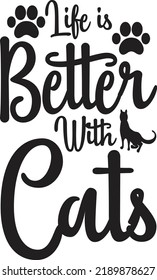 Cat Quotes SVG T-Shirt Design