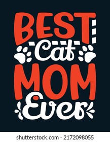 Cat Quotes T-shirt Design Vector