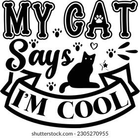 Cat Quotes Vector Design Vol-1