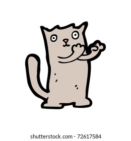 cat ready for fight cartoon