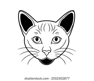 cat related icon such as cat litter box and toy, outline editable stroke.