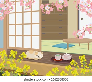 縁側 のイラスト素材 画像 ベクター画像 Shutterstock