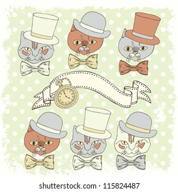 cat retro card