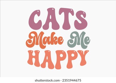 Cat Retro SVG Design, Sublimation, t-shirt, sticker, vintage, retro, back to school, teacher, school, university, graduation, elementary, pre k