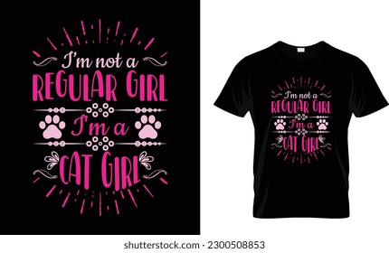 Cat Retro Vintage Style T Shirt Design