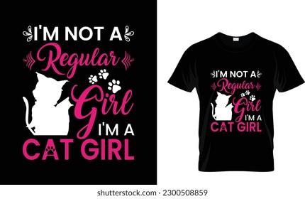 Cat Retro Vintage Style T Shirt Design
