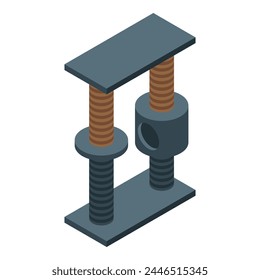 Cat rubber post icon isometric vector. House toy. Animal shop