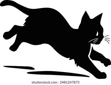 cat run vector illustrator animal art 