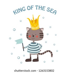 cat sailor simple