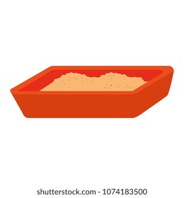 cat sand box icon