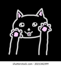 cat saying idea cute lover lady kittens wo flowy design vector illustration for use in design and print wall art poster canvas