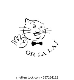 The cat says Oh La La !