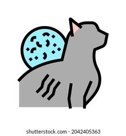 Cat Scratch Disease Color Icon Vector. Cat Scratch Disease Sign. Isolated Symbol Illustration