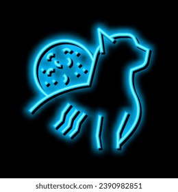 cat scratch disease neon light sign vector. cat scratch disease illustration