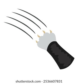 Cat scratch icon clipart avatar logotype isolated illustration