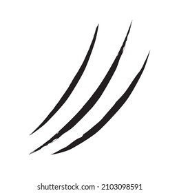 Cat scratch isolated on white background. Claws scratches animal-lion, bear, tiger. Halloween monster. Vector 10 eps