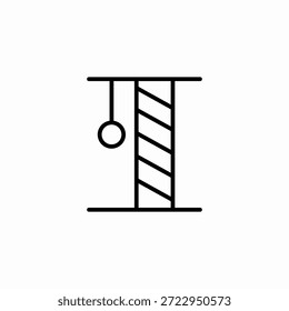 Vector de signo de icono de poste de arañazo de gato