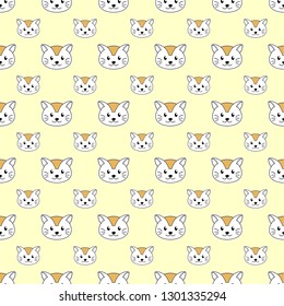 Cat seamless pattern
