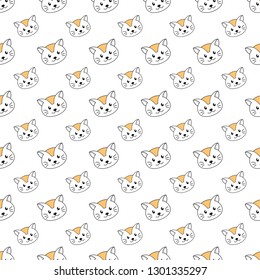 Cat seamless pattern