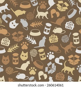 cat seamless pattern