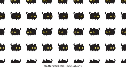 ilustración de dibujos animados de gatito sin soldadura de gatito de patrón gato