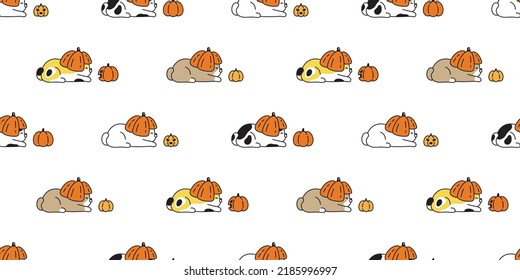 cat seamless pattern Halloween pumpkin calico kitten vector tile background repeat wallpaper scarf isolated gift wrapping paper cartoon character illustration design