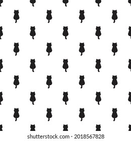 cat seamless pattern kitten vector footprint paw pet halloween Christmas scarf isolated cartoon repeat wallpaper tile background illustration design