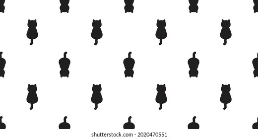 cat seamless pattern kitten vector footprint paw pet halloween Christmas scarf gift wrapping paper cartoon repeat wallpaper tile background illustration design
