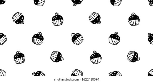 cat seamless pattern paw kitten vector polka dot calico breed scarf isolated repeat background tile wallpaper cartoon doodle illustration design