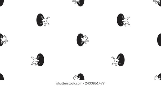 cat seamless pattern polka dot vector kitten calico munchkin neko pet cartoon doodle tile background gift wrapping paper illustration repeat wallpaper isolated design