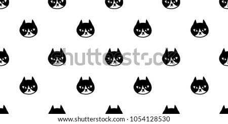 Cat Seamless Pattern Vector Kitten Calico Halloween Isolated Wallpaper Background Doodle Cat Seamless Pattern Vector Kitten Calico Halloween Isolated Wallpaper Background Doodle