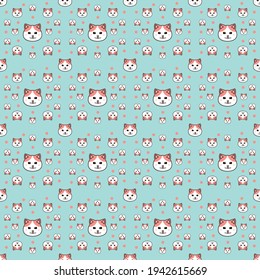 Cat seamless patterns. Vector design for paper, cover, fabric, interior decor and other users