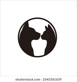 Diseño de logotipo de sombra de gato para su marca e identidad de empresa