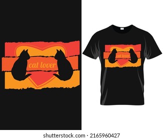 cat shirt. cat t-shirt design. cat lover t-shirt design. 